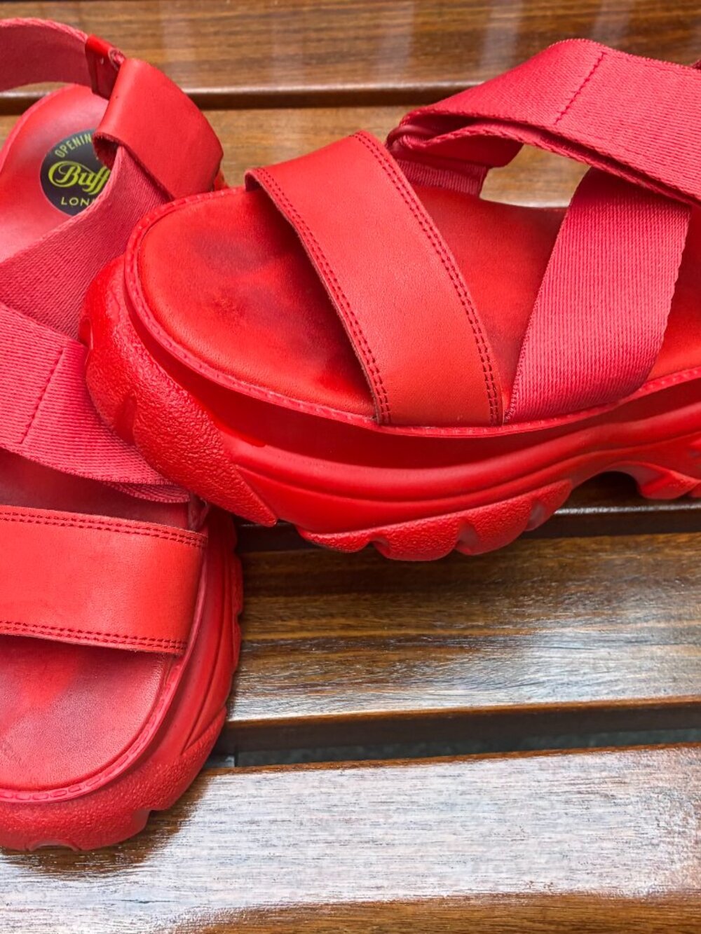 Opening Ceremony x Buffalo London Debut Chunky Platform Sandals ORANGE